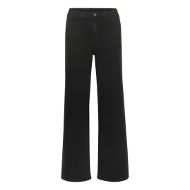 Karla HW Wide Jeans Black Deep