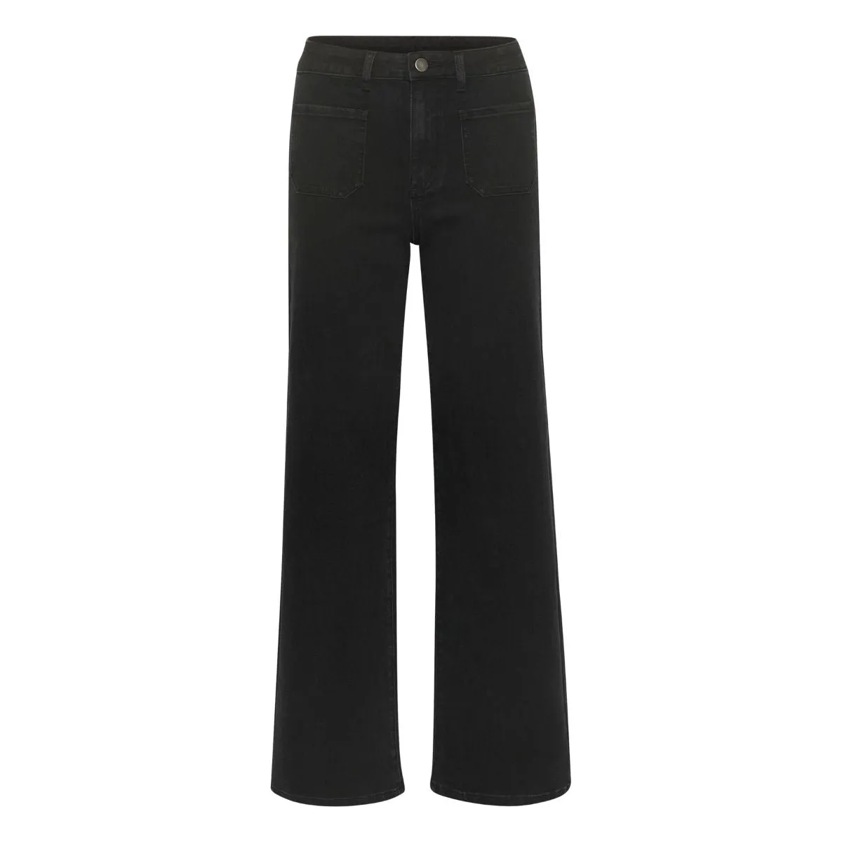 Karla HW Wide Jeans Black Deep