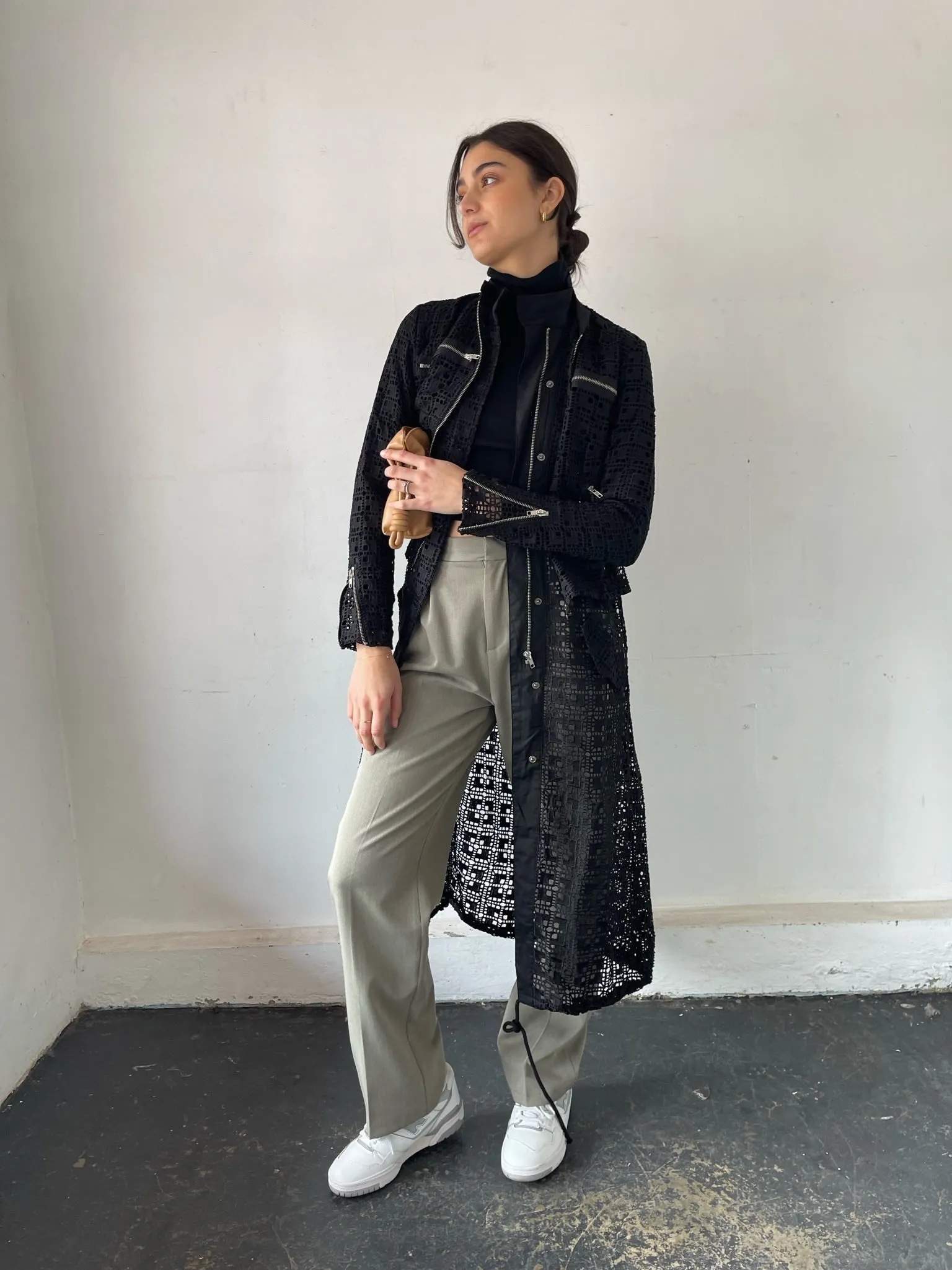 Lace trench