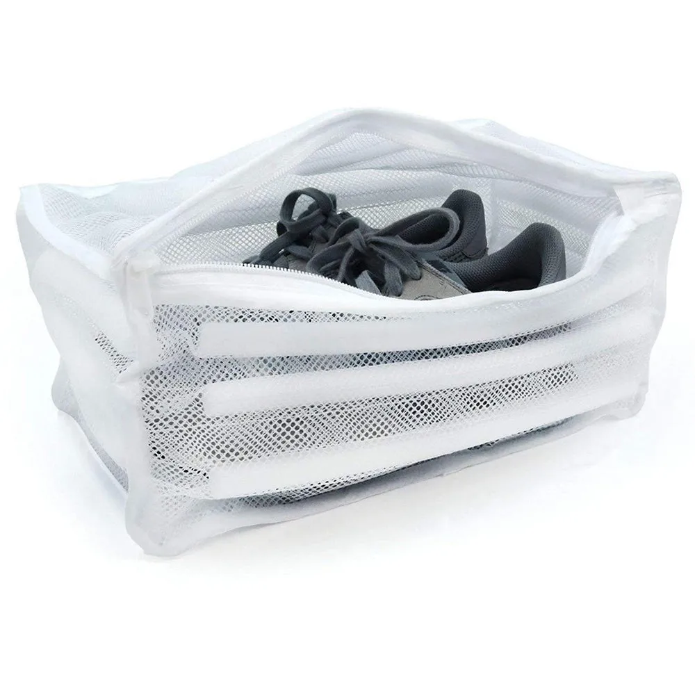 Laundry Footwear Sneaker Washer Dryer White Mesh Wash Bag Shoe Lingerie Clothes