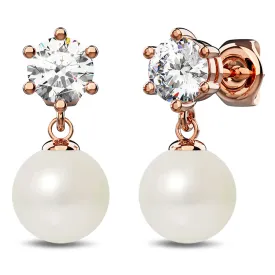 Margaux Drop Earrings Embellished with SWAROVSKI crystals and Pearls