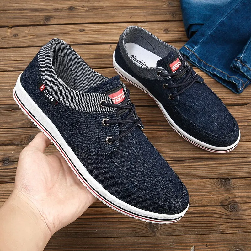 Men Casual Lace-up Canvas - Lazy Shoes  for Outdoor