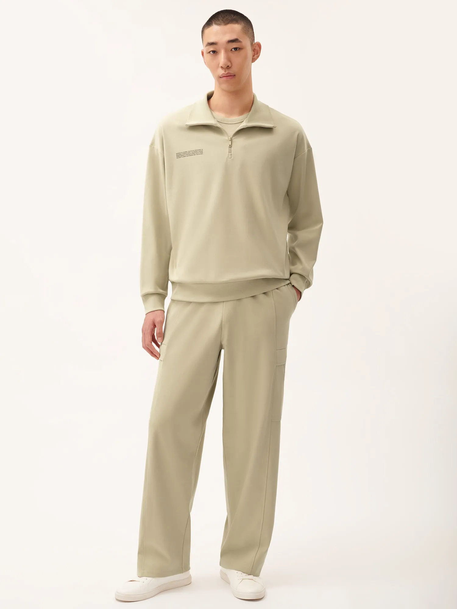 Mens DNA Double Jersey Cargo Trousers—maitake beige