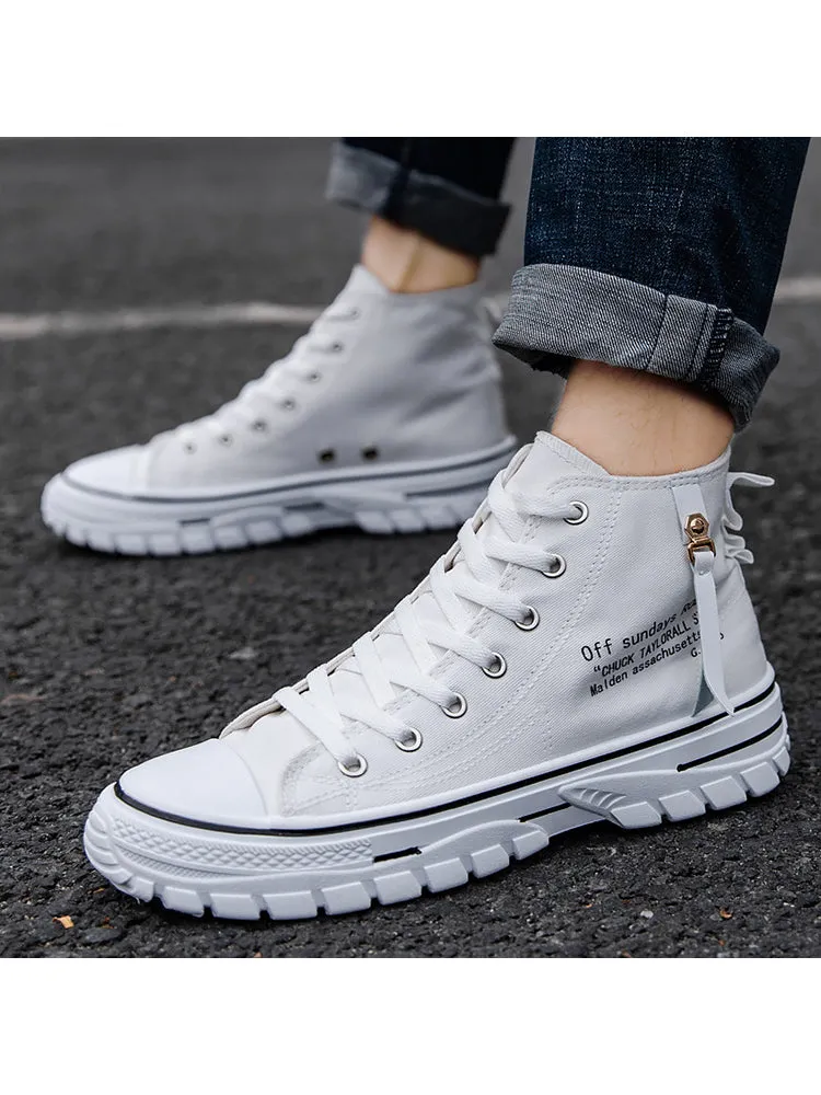 New High Top Breathable Canvas All-Matched Shoes