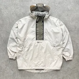 Nike 1990s 1/4 zip lightweight spellout shell jacket (M)