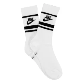Nike Everyday Essential 3 Pack Stripe Crew Socks - White / Black / Black