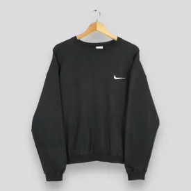 Nike Swoosh Black Sweatshirt Medium