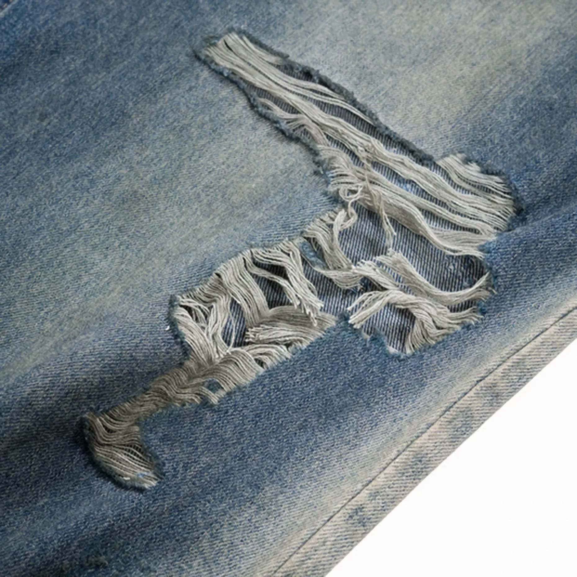 'Opifex' Distressed Wide Leg Baggy Denim Jeans