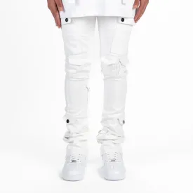 Pheelings "My Pleasure" Cargo Flare Stack Denim Jean