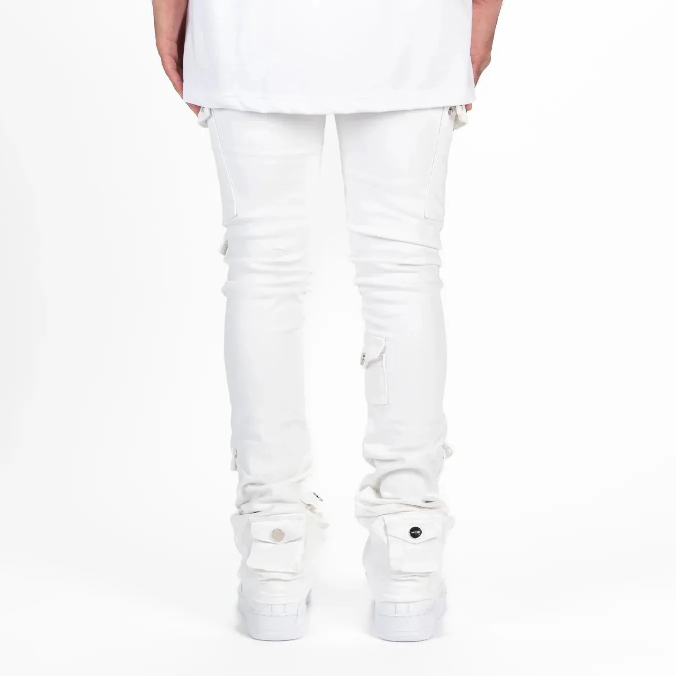 Pheelings "My Pleasure" Cargo Flare Stack Denim Jean