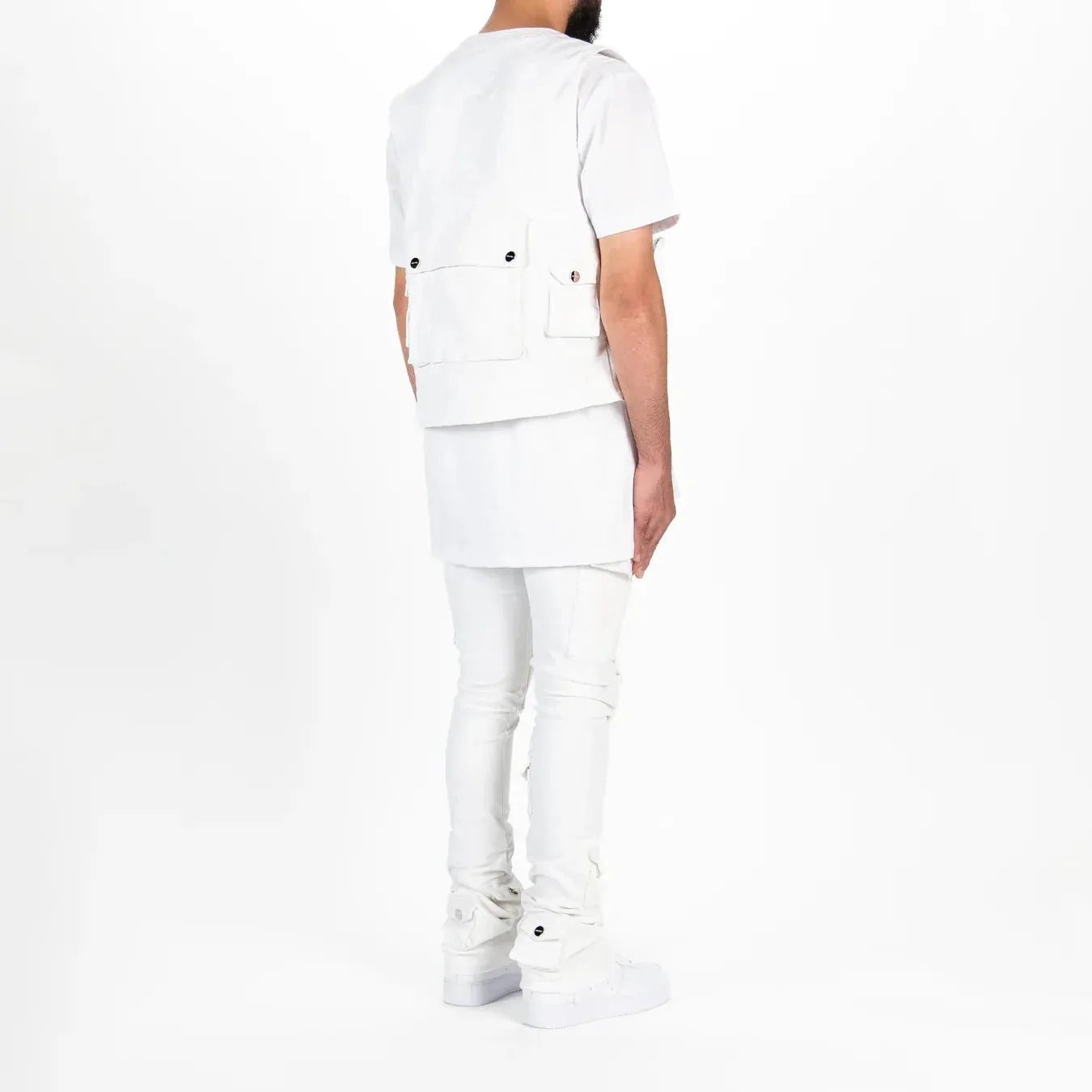 Pheelings "My Pleasure" Cargo Flare Stack Denim Jean