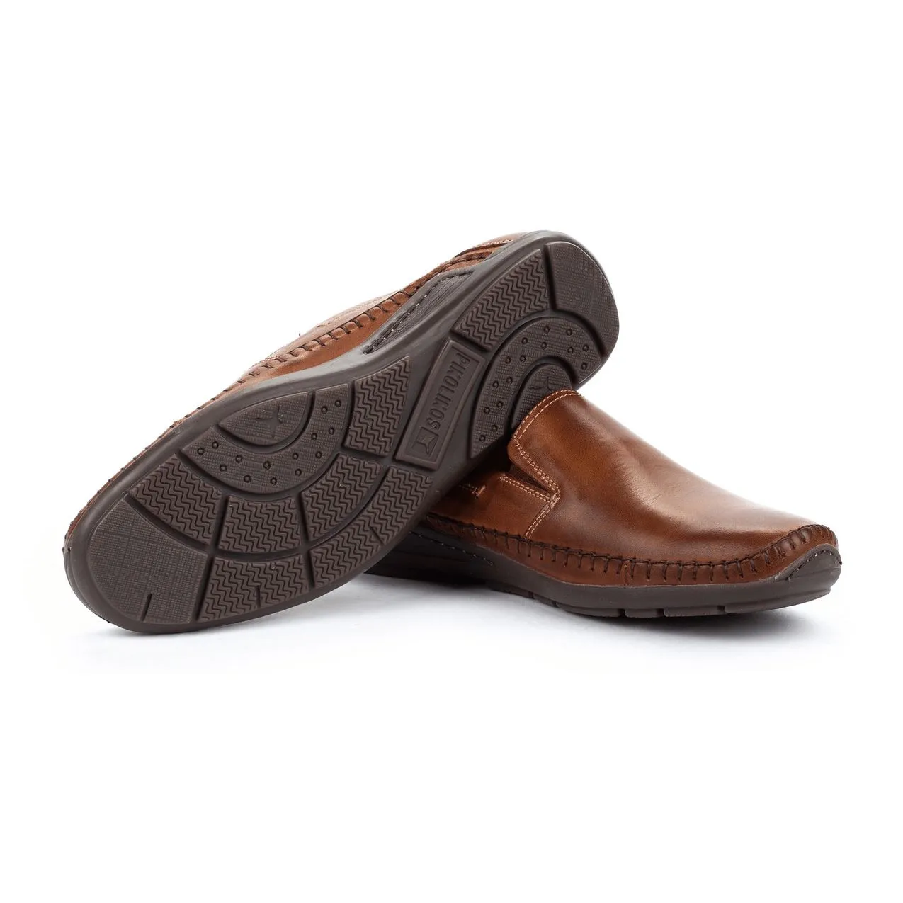 Pikolinos Azores 06H-5303 Mens Cuero Brown Leather Slip On Shoes