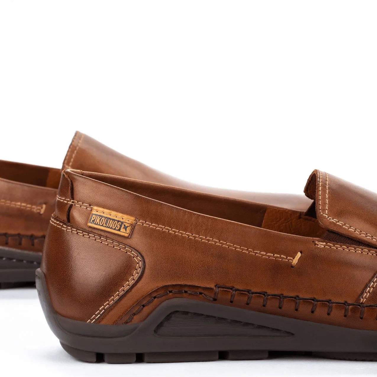 Pikolinos Azores 06H-5303 Mens Cuero Brown Leather Slip On Shoes