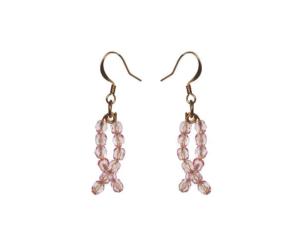 Pink Swarovski Earrings