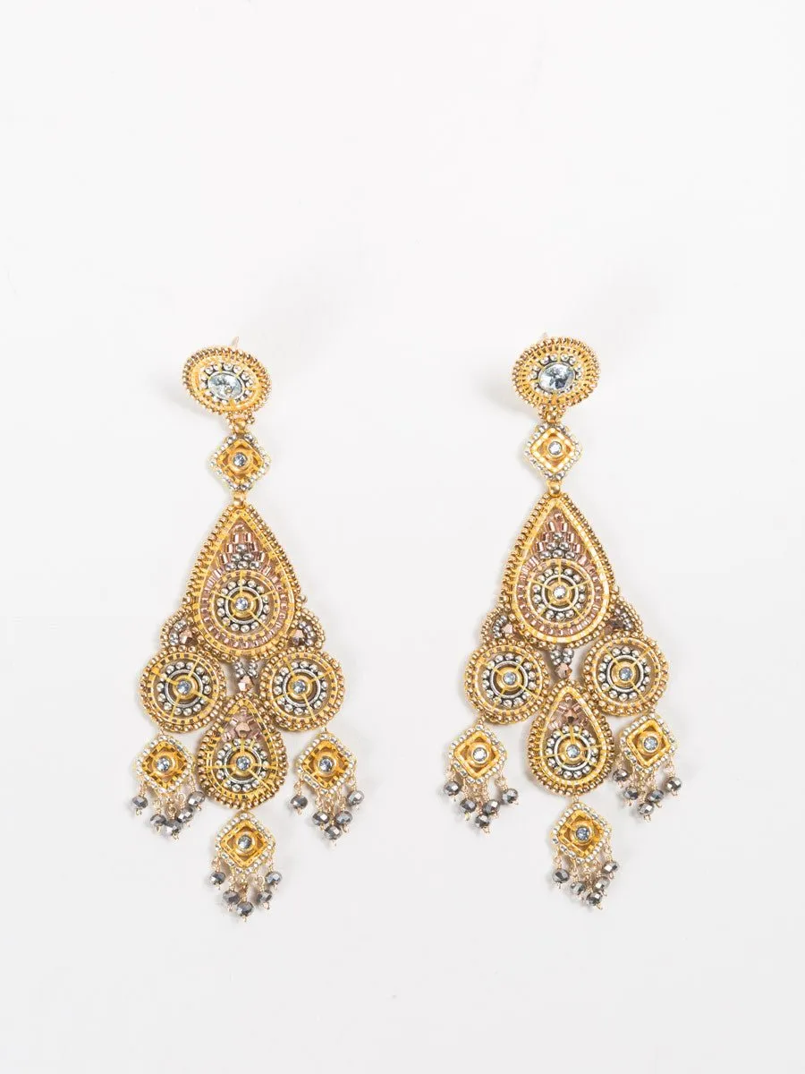pyrite silver earrings
