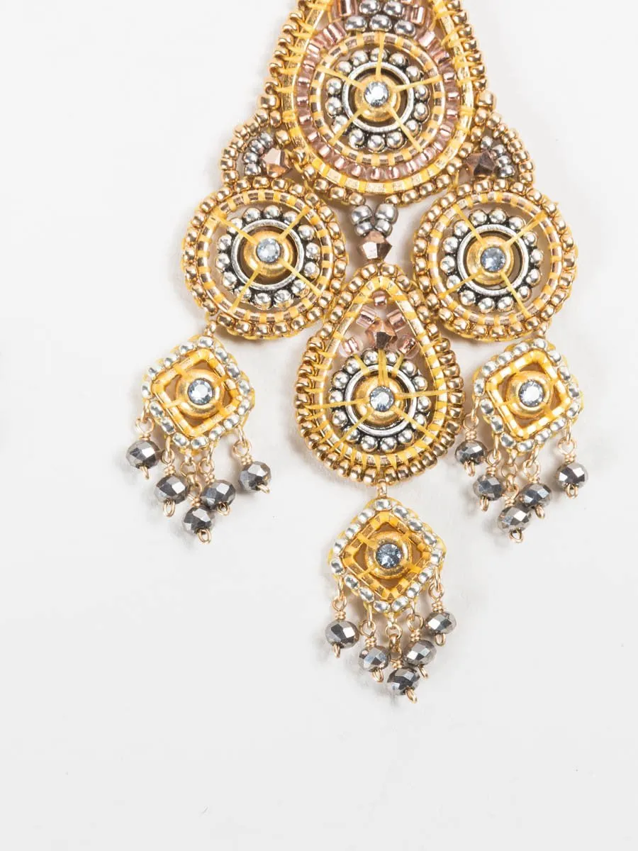 pyrite silver earrings