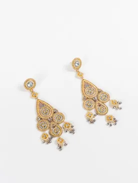 pyrite silver earrings