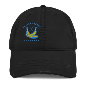 Rotten Banana Clothing Distressed Dad Hat Aqua Blue