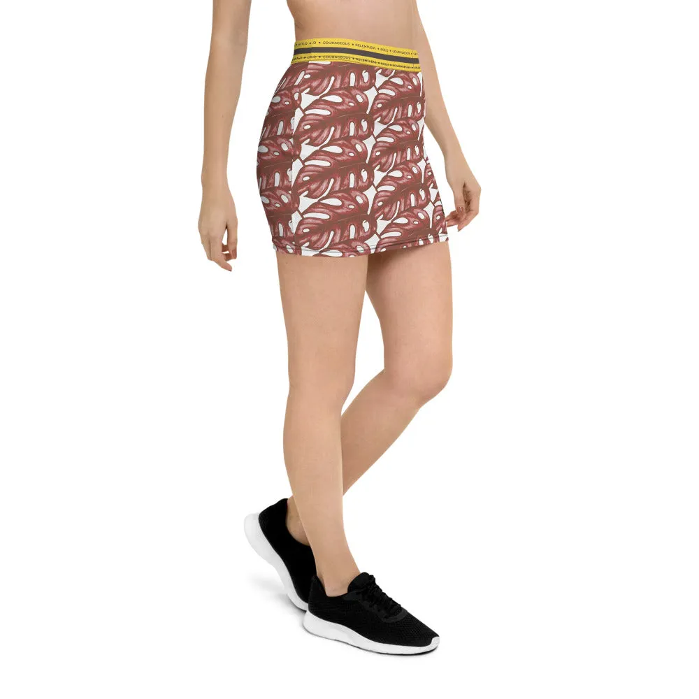 Rotten Banana Clothing Mini Skirt Coral