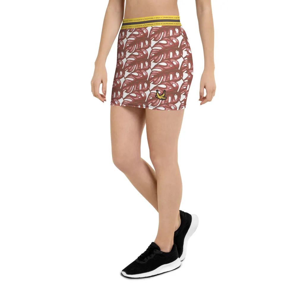 Rotten Banana Clothing Mini Skirt Coral
