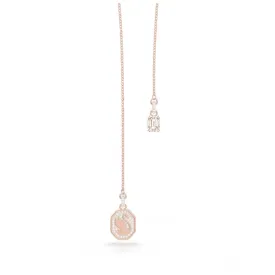 Signum Y Swan White Rose Gold-tone Plated Necklace 5628565