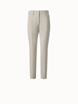 Slim Cotton Wool Gabardine Pants