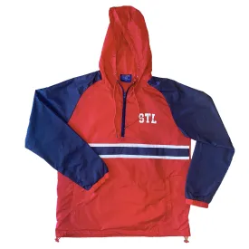 Stitches Unisex Anorak Windbreaker - Red