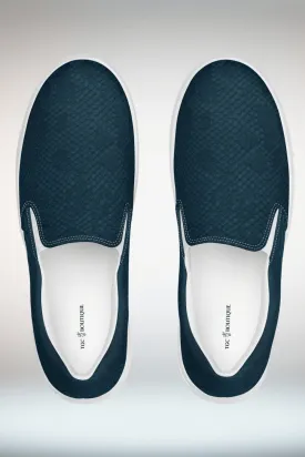 TGC Boutique Dark Green Slip On Canvas Shoes