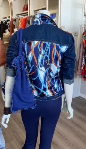 The Dark Denim Jacket / Navy Straps
