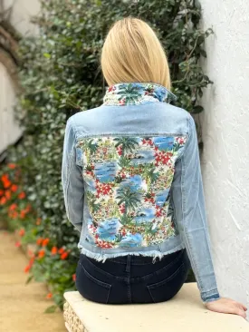 The Light Denim Jacket / Tropical Island