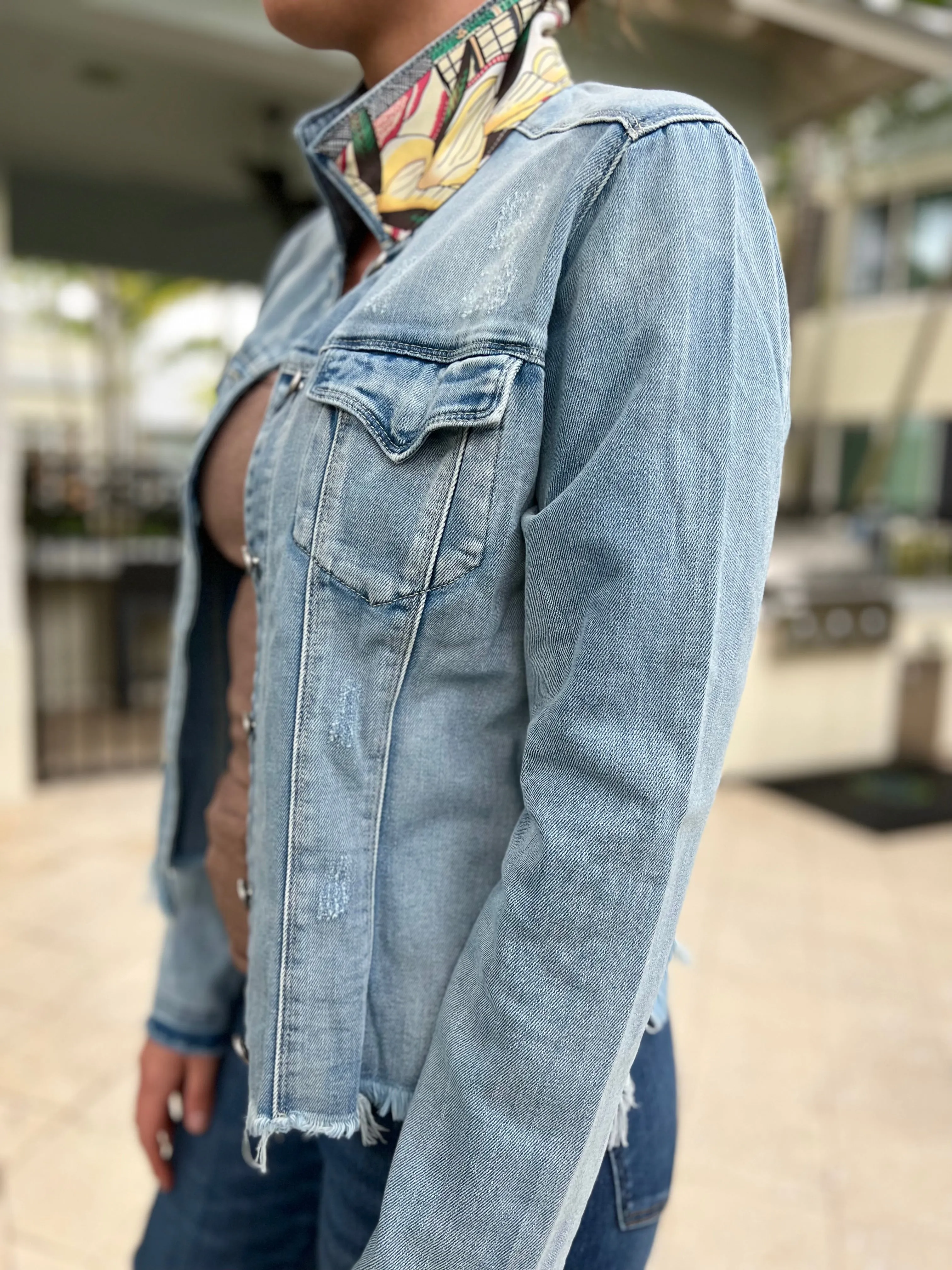The Light Denim Jacket / White Elephant