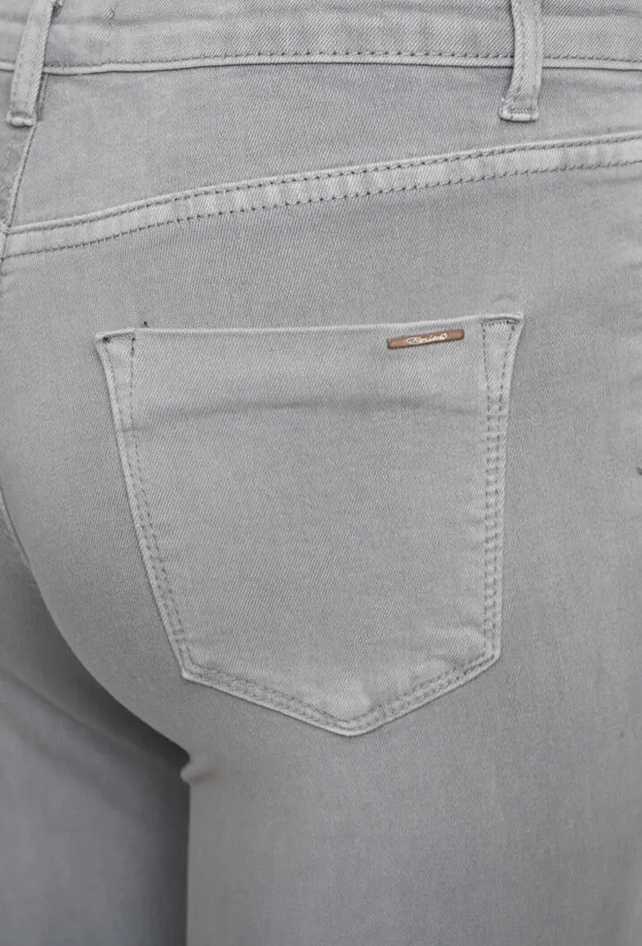 Toxik3 L185-126 High Waist Skinny Jeans - Light Grey