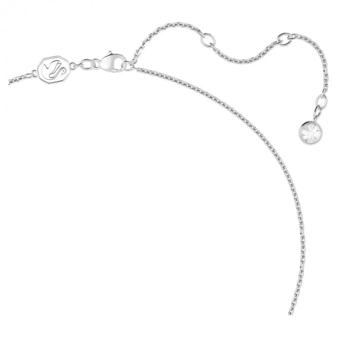 Una Pendant Heart Medium White Rhodium Plated Necklace 5626176