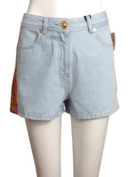 VERSACE- 2024 Denim & Satin Shorts, Multiple Sizes Available