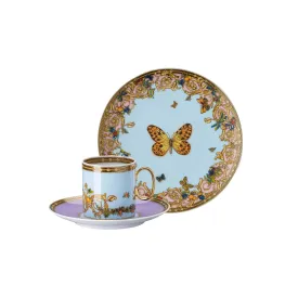 Versace 摩登凡賽斯花園咖啡杯組 點心盤-2入