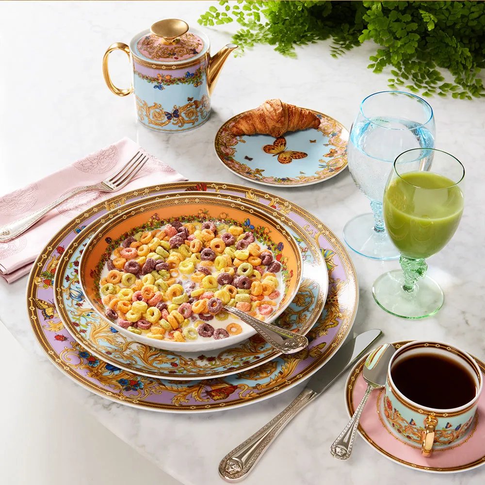 Versace 摩登凡賽斯花園咖啡杯組 點心盤-2入