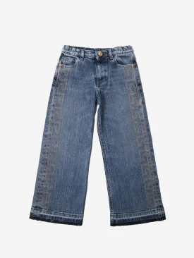 Versace Girls DiamantÃ© Logo Jeans