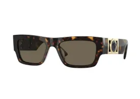 Versace Medusa Rectangular Sunglasses Havana/Brown