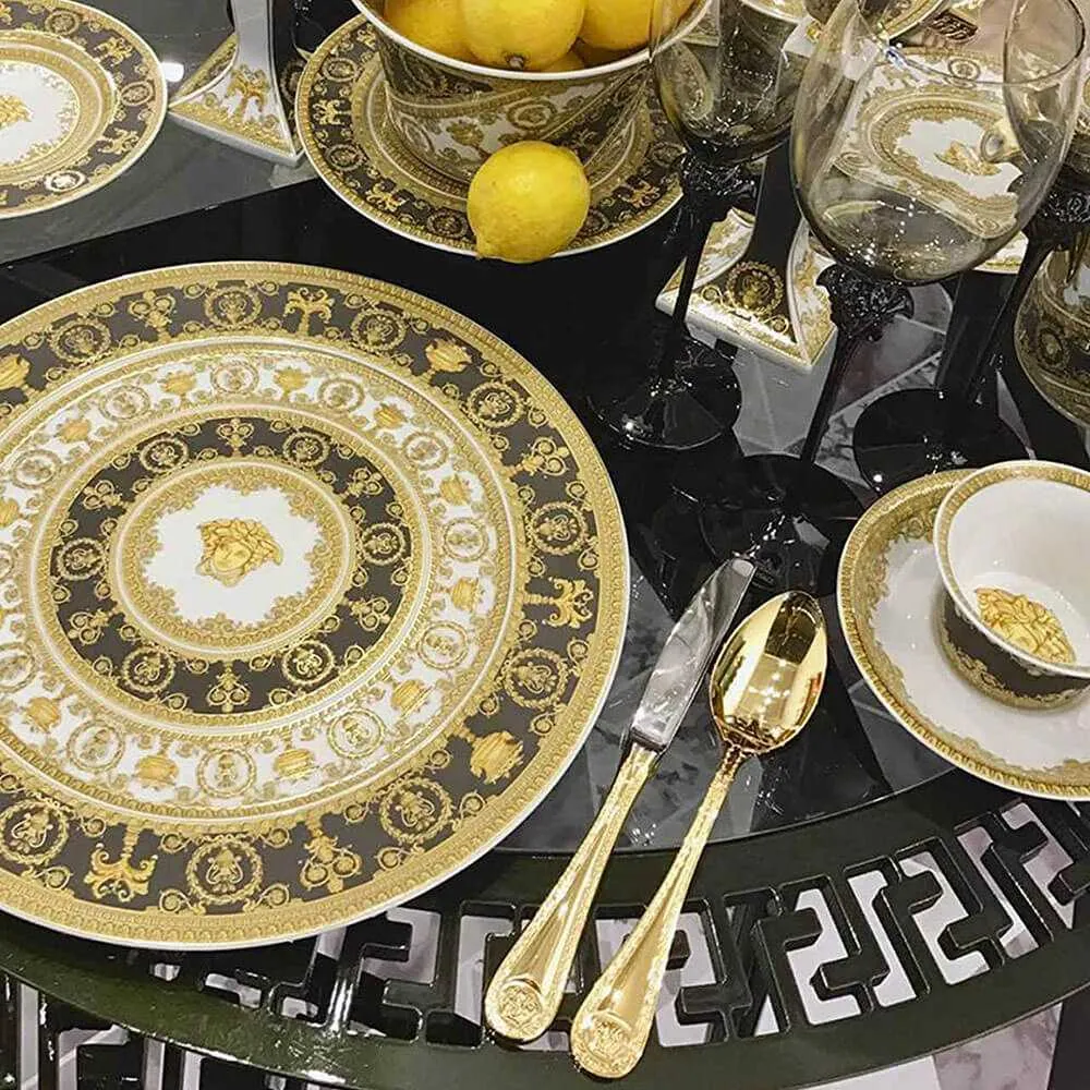 Versace meets Rosenthal I Love Baroque High coffee cup and saucer black