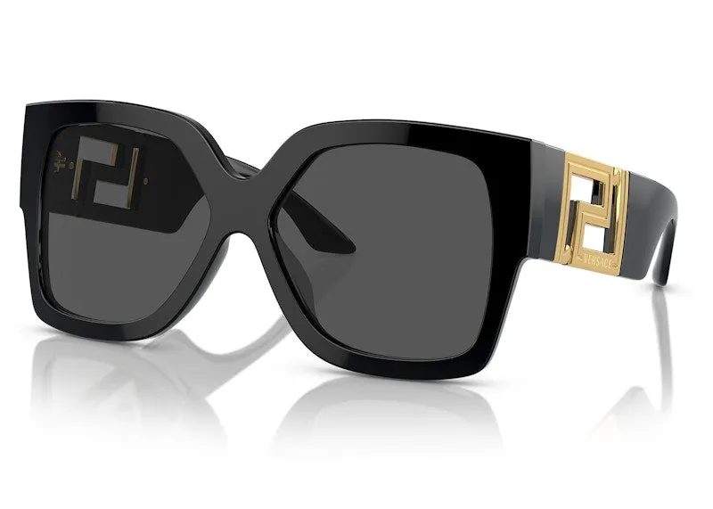 Versace Runway Rectangle Sunglasses Black