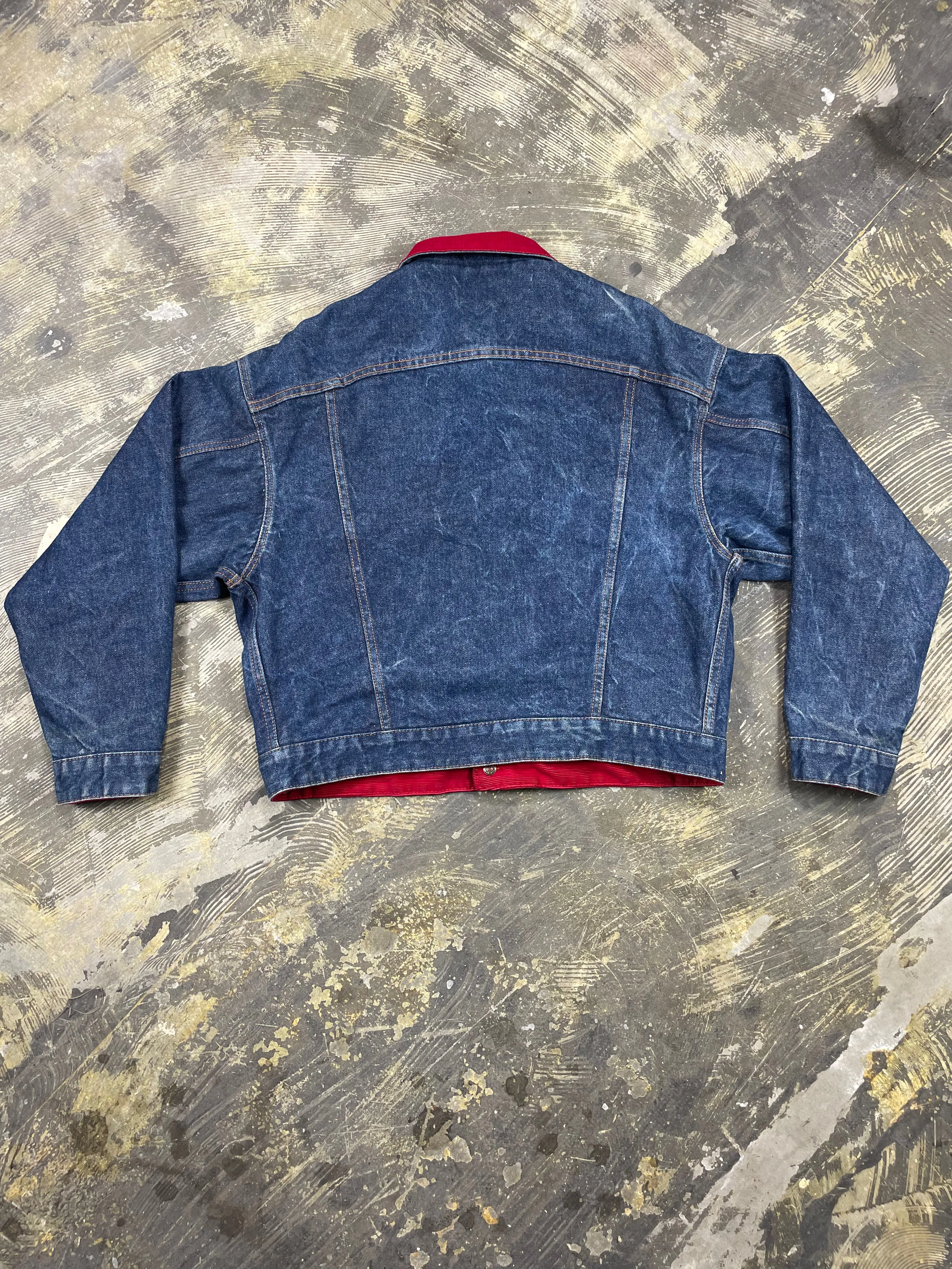 Vintage 1980's Levi Reversible Denim & Corduroy Trucker Jacket (JYJ-141)