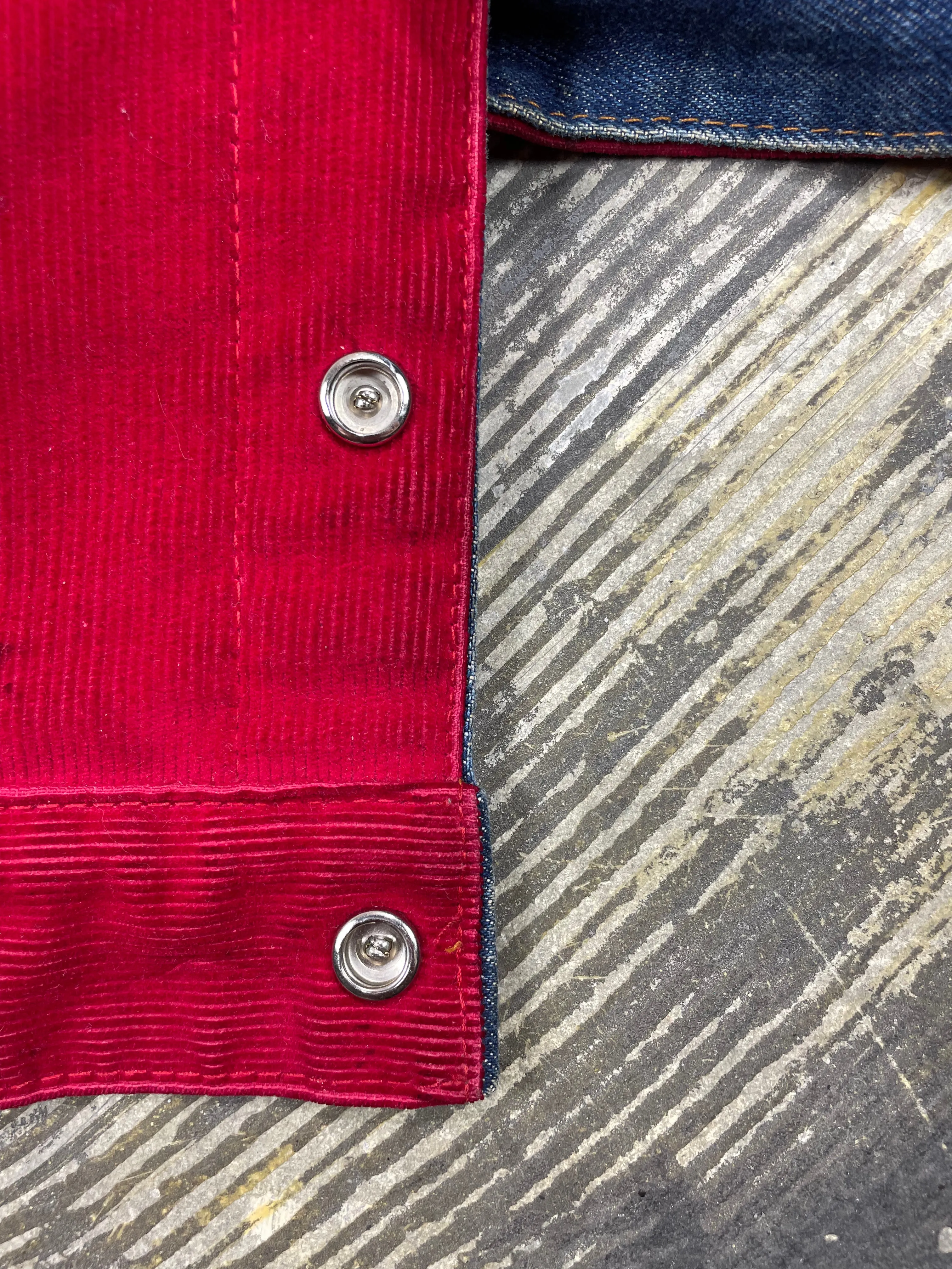 Vintage 1980's Levi Reversible Denim & Corduroy Trucker Jacket (JYJ-141)