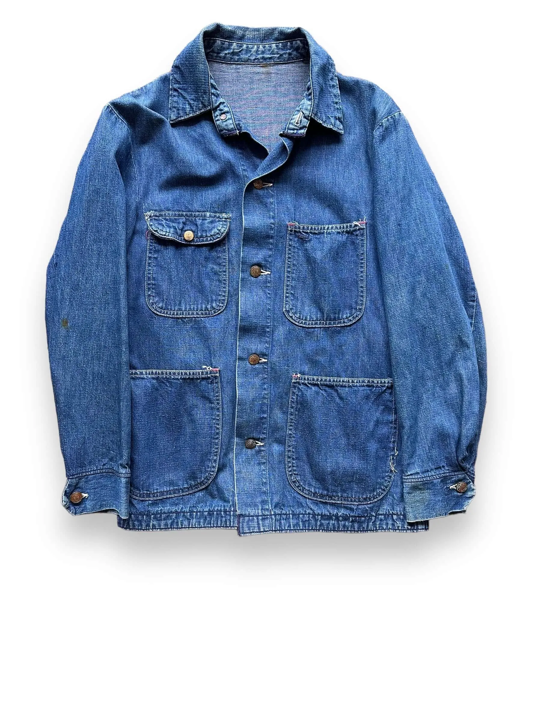 Vintage Blue Bell Denim Chore Coat SZ SM | Vintage Denim Chore Coat
