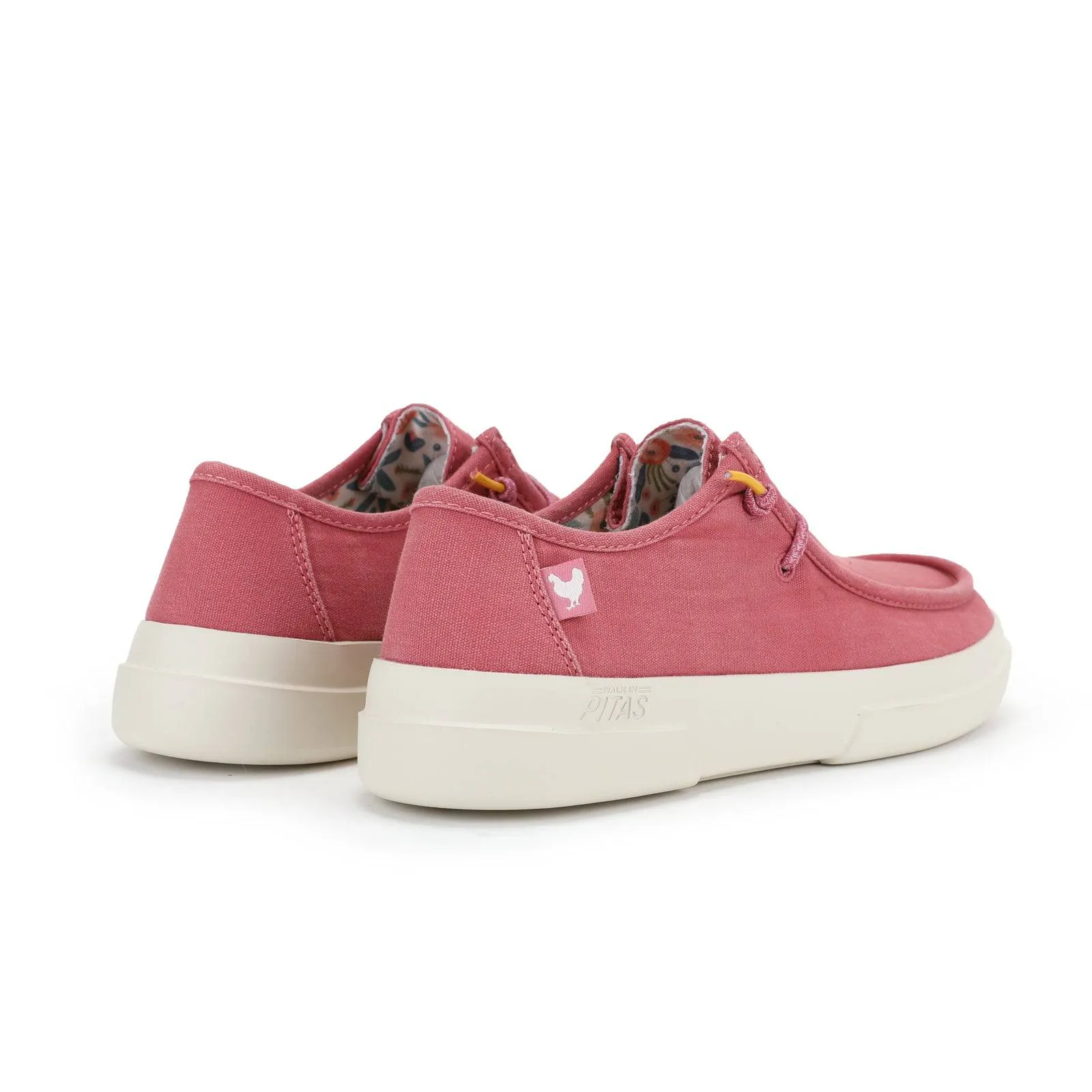 Walk In Pitas Dafne Ladies Strawberry Pink Textile Elasticated Shoes
