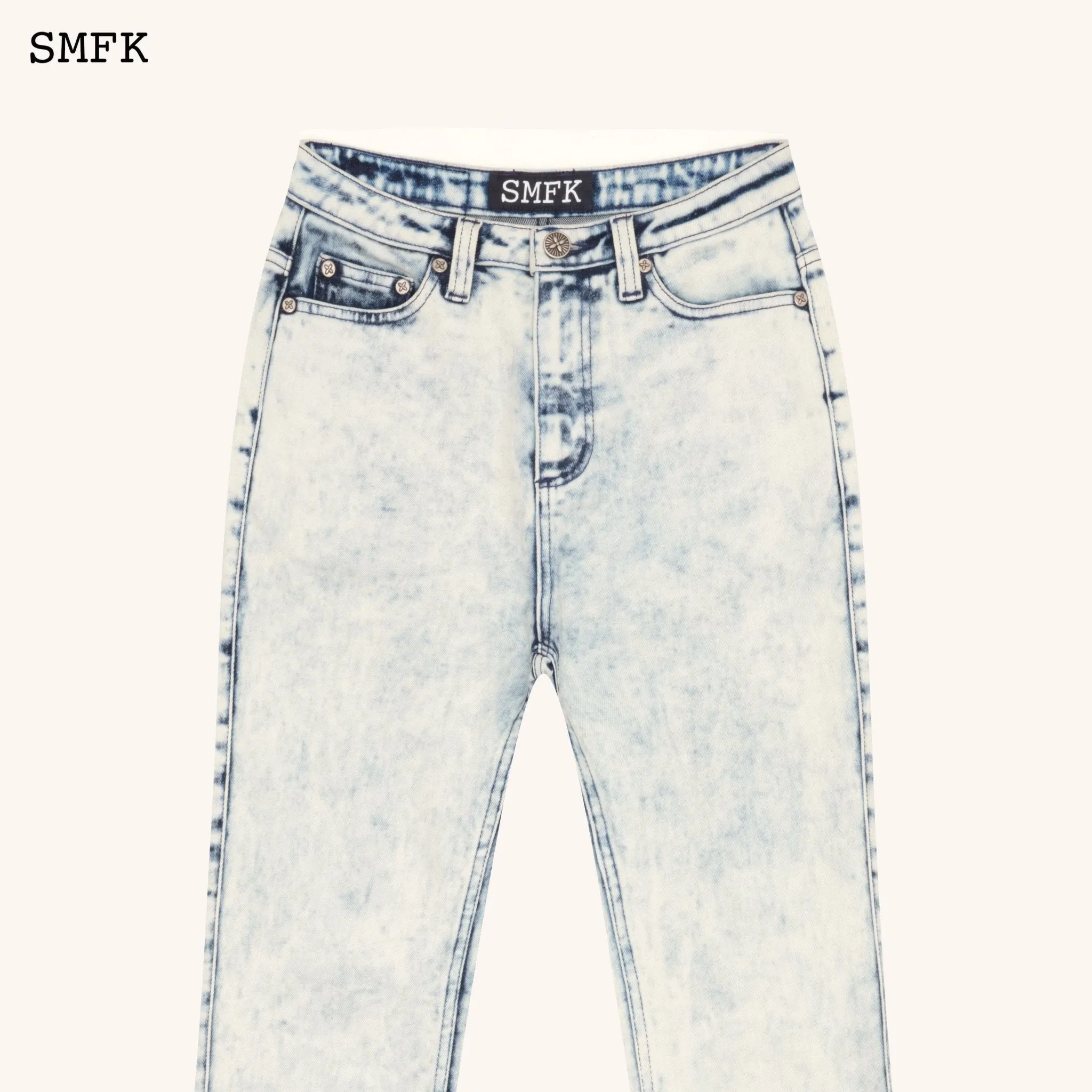 WildWorld Rock Cream Mermaid Jeans