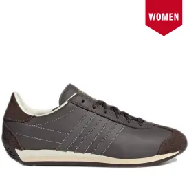 Women's Adidas Country OG Shoes - Charcoal / Brown / Off White