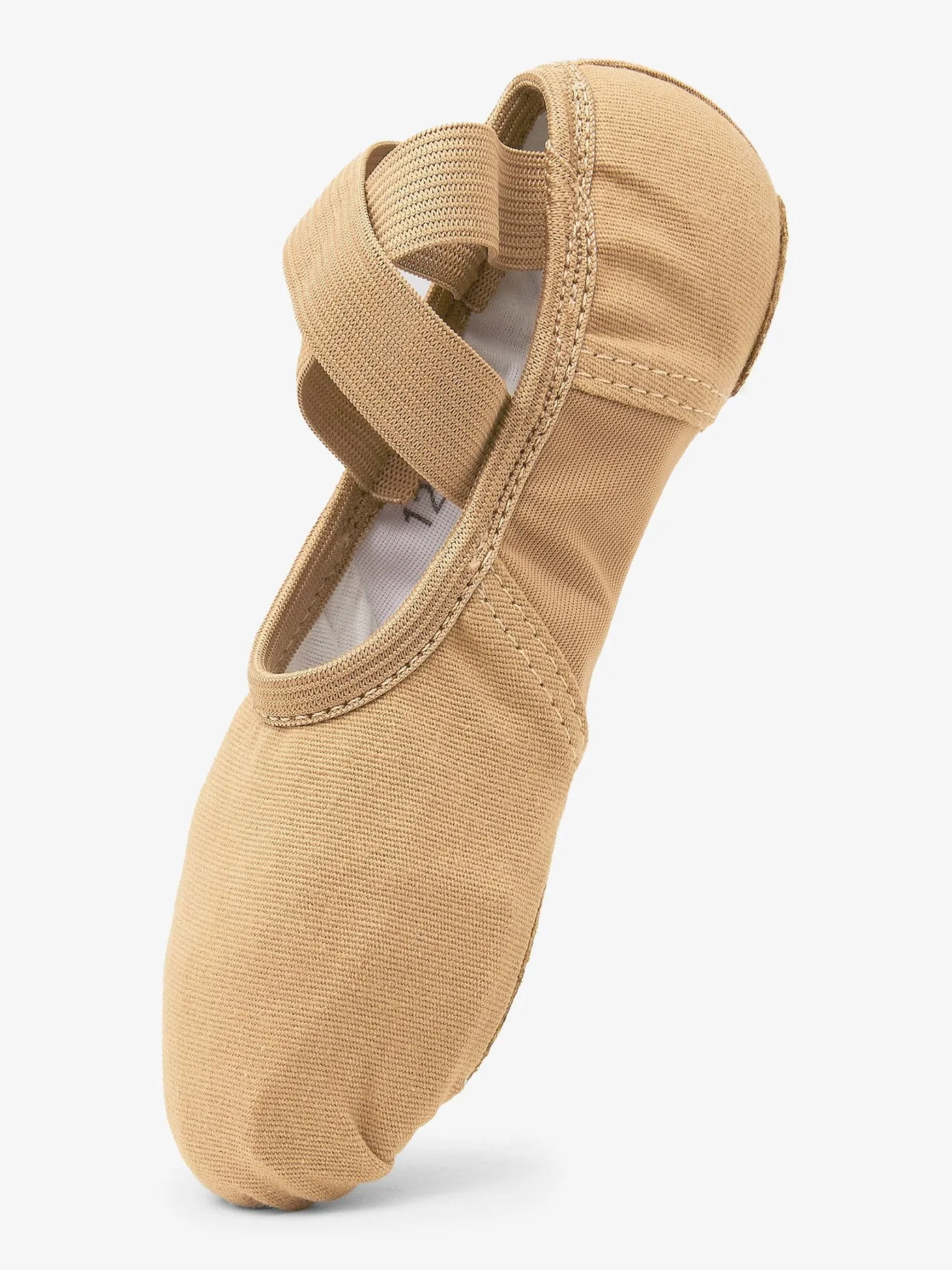 Womens Canvas Nylon Spandex Insert Split Sole Ballet Shoes