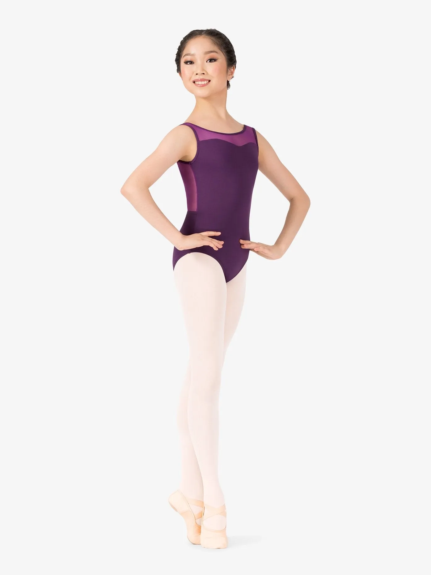 Womens Canvas Nylon Spandex Insert Split Sole Ballet Shoes