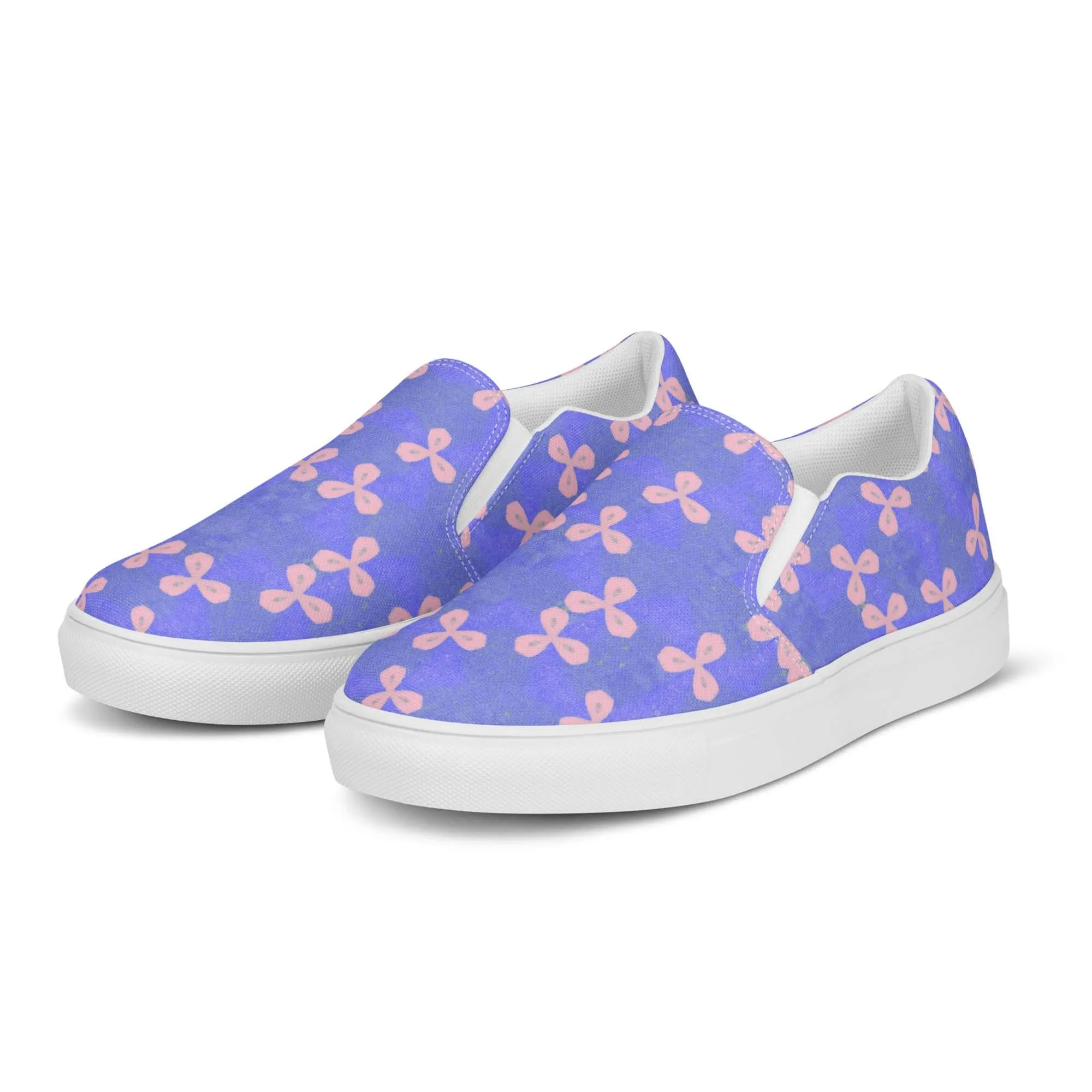 Women’s Floral Slip-On Canvas Shoes