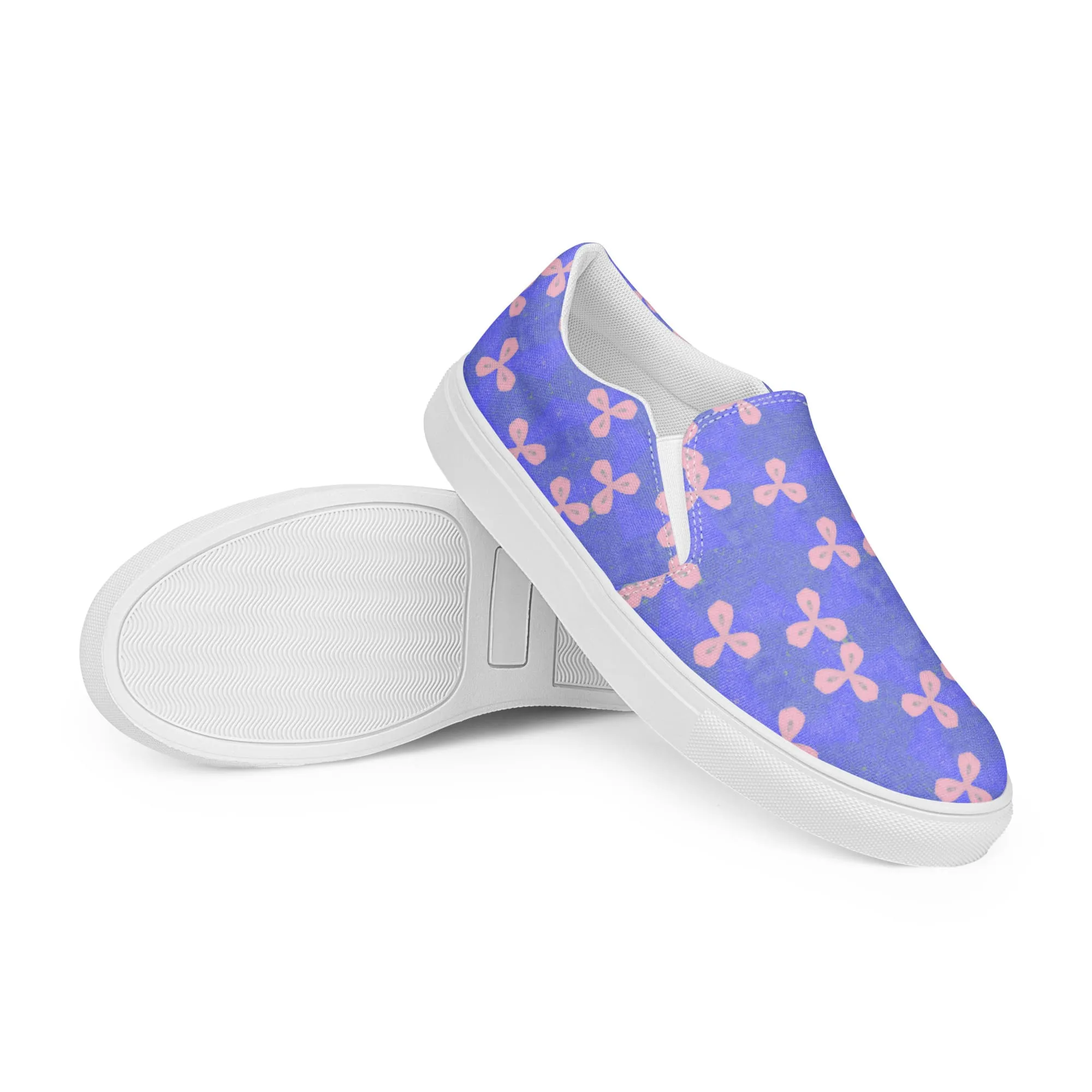 Women’s Floral Slip-On Canvas Shoes